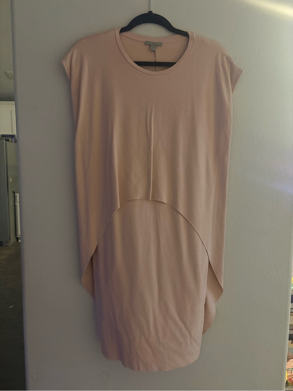 COS Blush Pink High-Low Sleeve Dress